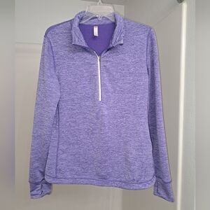 Lucy Purple Quarter-Zip Women's Top